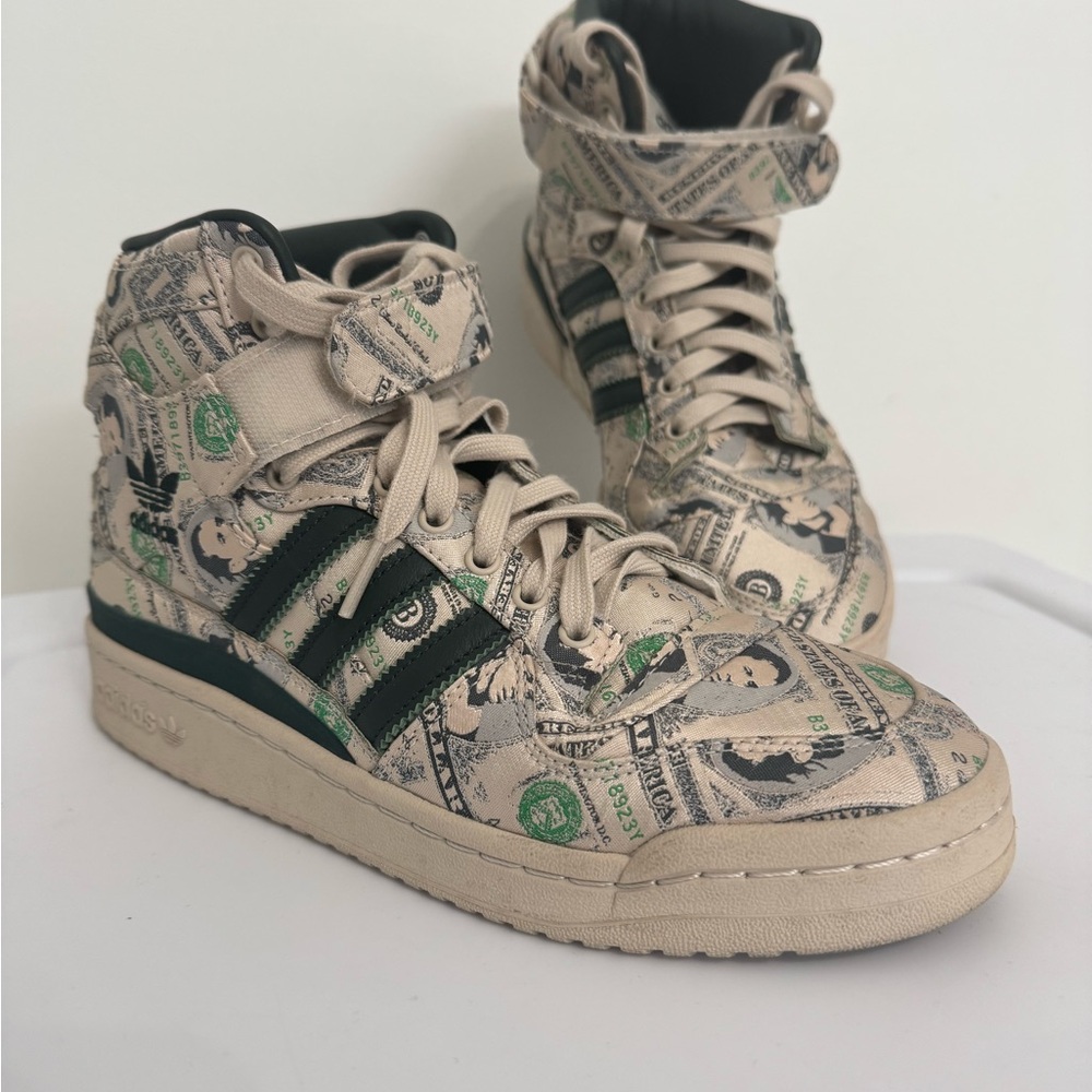Adidas Jeremy Scott X Forum Wings MONEY High-Top Sneakers. A1 condition